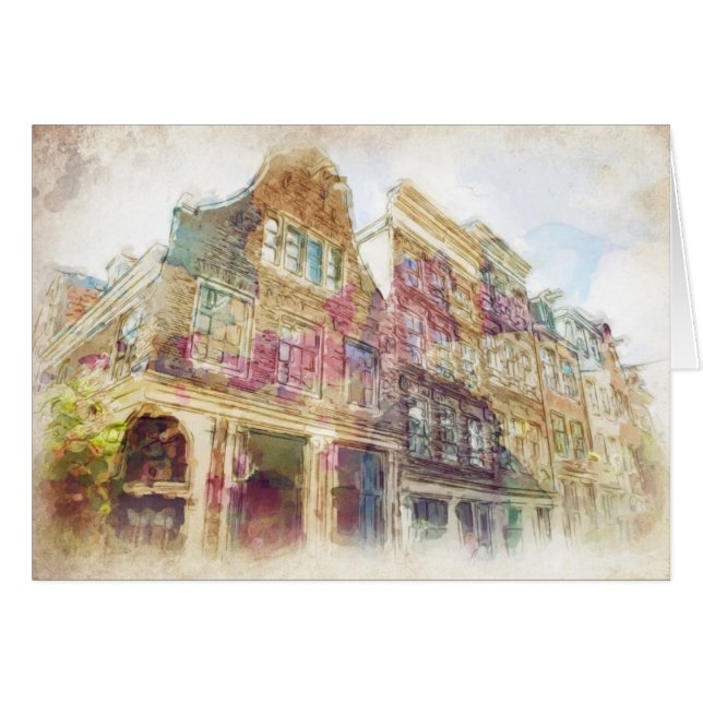 Streets van het oude Amsterdam (Voorkant Horizontaal)
