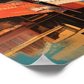 Streetscape van Sri Lanka Poster (Hoek)