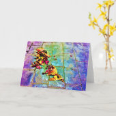 Streetview / Art, carte (Fleur jaune)