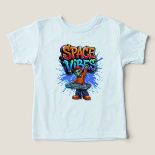 Streetwear Design met Ruimte Vibes Alien DJ Muziek