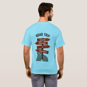 Streetwear Road Trip Heren Basic T-shirt