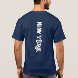 STREETWEAR TEXTE POLICE BLANCHE T-shirt NEW YORK