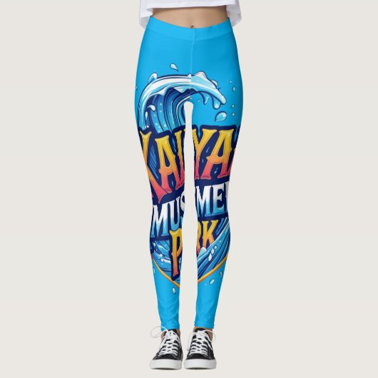Streetwear Wizard Logo – Graffiti-geïnspireerd ont Leggings (Voorkant)