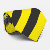 Streifen stripes schwarz gelb black yellow stropdas (Opgerold)
