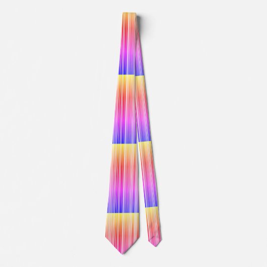 Streifenmuster regenbogenfarben stropdas (Voorkant)