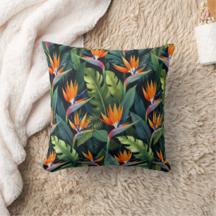 Strelitzia Bloempatroon Kussen