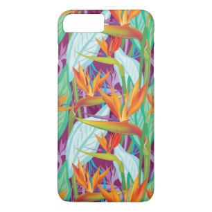 Strelitzia Pattern iPhone 8 Plus / 7 Plus Hoesje