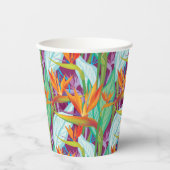 Strelitzia Pattern Papieren Bekers (Voorkant)