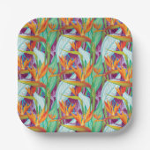 Strelitzia Pattern Papieren Bordje (Voorkant)
