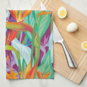 Strelitzia Pattern Theedoek (Quarter Fold)