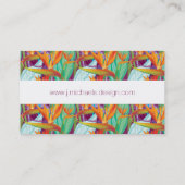 Strelitzia Pattern Visitekaartje (Achterkant)