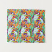 Strelitzia Pattern Wandkleed (Voorkant (horizontaal))
