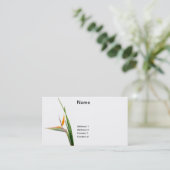 Strelitzia Reginae en riet Visitekaartje (Staand voorkant)