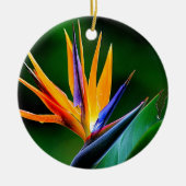 Strelitzia. Vogel van de paradijsbloem. Keramisch Ornament (Voorkant)