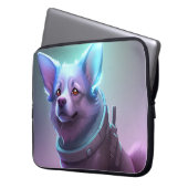 Strelka - de Sovjet-ruimtehond Laptop Sleeve (Voorkant Links)