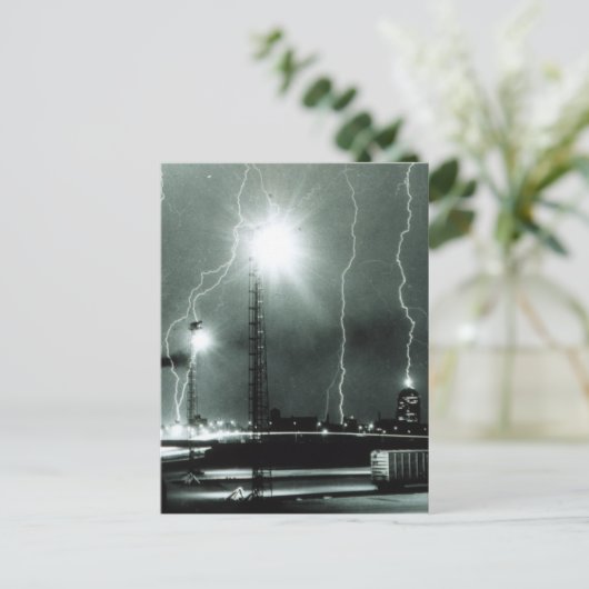 Strenge Bliksem in Boston Briefkaart (Staand voorkant)