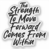 Strength From Within Mindset Sticker (Voorkant)