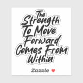Strength From Within Mindset Sticker (Vel)