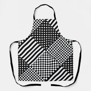 Strepen Controleer Harlequin Polka Dots Gemengd on Schort