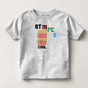 Strepen Cool Peuter T-Shirt Grijs