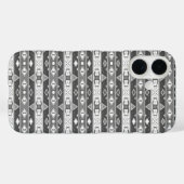 Strepen en geometrische vormen grijs wit Case-Mate iPhone case (Achterkant (horizontaal))