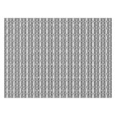 Strepen en geometrische vormen grijs wit tafelkleed (Voorkant (Horizontaal))