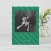 Strepen Feestdagenkaart (Staand voorkant)