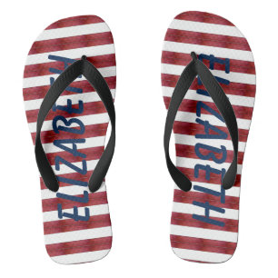 Strepen in abstract teenslippers