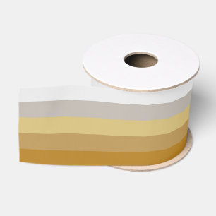 Strepen in licht zilver tot donker goud kleuren grosgrain lint