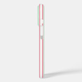 strepen met gemint groen, roze en wit snoep Case-Mate iPhone case (Achterkant / Links)