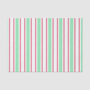 strepen met gemint groen, roze en wit snoep tissuepapier