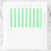 strepen met groene en witte snoep rechthoekige sticker (Tas)