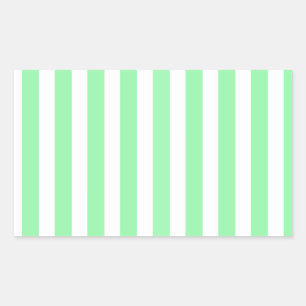 strepen met groene en witte snoep rechthoekige sticker