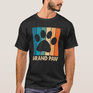  strepen nood Grand Paw hondenliefhebbers T-shirt