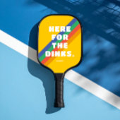  strepen op goudgeel hier voor de Dink Pickleball Paddle