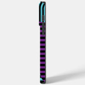 Strepen op Strepen - Roze, Paarse, Blauw en Zwart Case-Mate iPhone Case (Achterkant / Links)