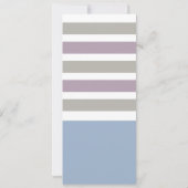 Strepen Patroon aangepaste bruiloft uitnodiging (Achterkant)