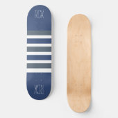 Strepen Patroon aangepaste monogram skateboards (Voorkant)