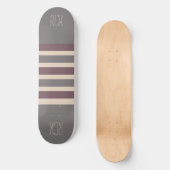 Strepen Patroon aangepaste monogram skateboards (Voorkant)