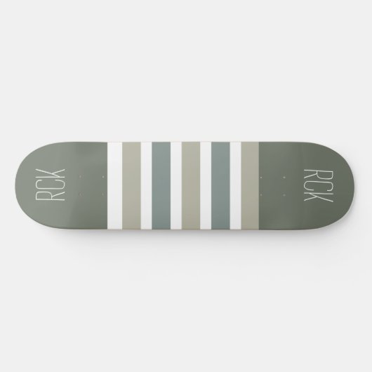 Strepen Patroon aangepaste monogram skateboards (Horizontaal)
