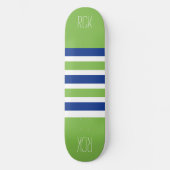 Strepen Patroon aangepaste monogram skateboards (Voorkant)