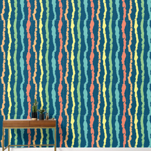 Strepen patroon wallpaper behang