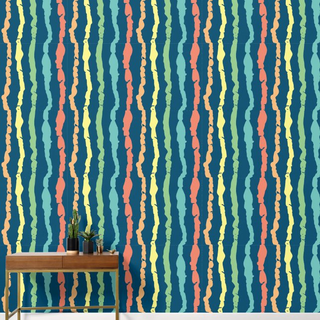 Strepen patroon wallpaper behang (Hal)
