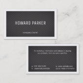 Strepen | Rand (wit) Visitekaartje (Voorkant / Achterkant)