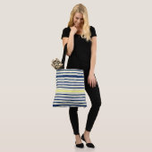 Strepen Tote Bag (Op model)