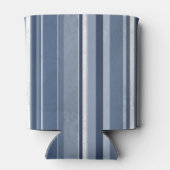 Strepen van blauw en wit blikjeskoeler (Achterkant)