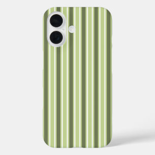 strepen van olijven en van witte snoep iPhone 16 hoesje