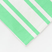 strepen van pasteelgroen en wit snoep fleece deken (Hoek)