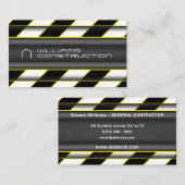 Strepen Visitekaartje op bouwplaats (Voorkant / Achterkant)