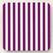 strepen voor pruimen en witte snoepjes bier onderzetter (Voorkant)